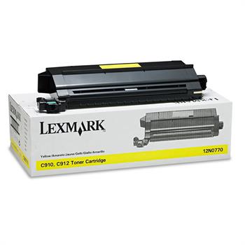 Lexmark 12N0770 Sarı Toner