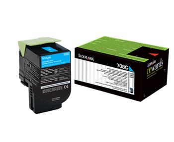 Lexmark 70C80C0 Mavi Toner