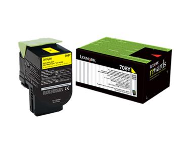 Lexmark 70C80Y0 Sarı Toner