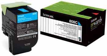 Lexmark 80C80C0 Mavi Toner
