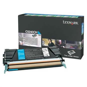 Lexmark C5240CH Yüksek Kapasiteli Mavi Toner