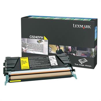Lexmark C5240YH Yüksek Kapasiteli Sarı Toner