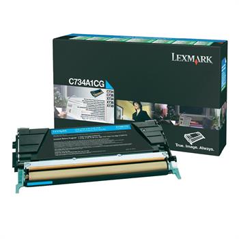 Lexmark C734A1CG Mavi Toner