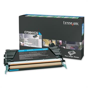 Lexmark C736H1CG Yüksek Kapasiteli Mavi Toner