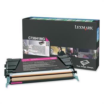 Lexmark C736H1MG Yüksek Kapasiteli Kırmızı Toner