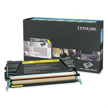 Lexmark C736H1YG Yüksek Kapasiteli Sarı Toner