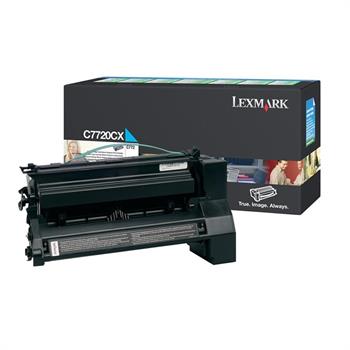 Lexmark C7720CX Ekstra Yüksek Kapasiteli Mavi Toner