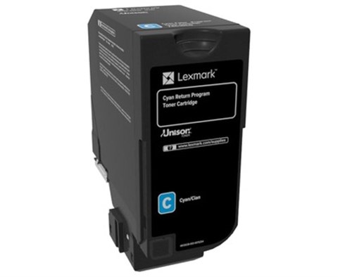 Lexmark 74C50C0 Mavi Toner