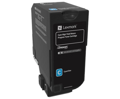 Lexmark 74C5HC0 Yüksek Kapasiteli Mavi Toner