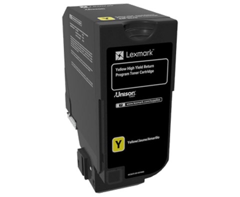 Lexmark 84C5HY0 Yüksek Kapasiteli Sarı Toner