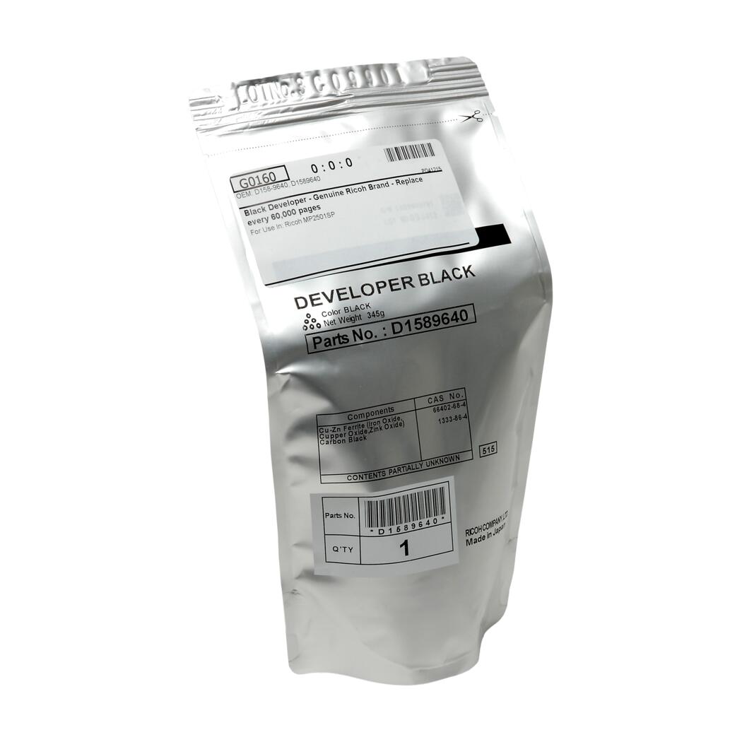Ricoh D1589640 Orijinal Siyah Developer (345 g)
