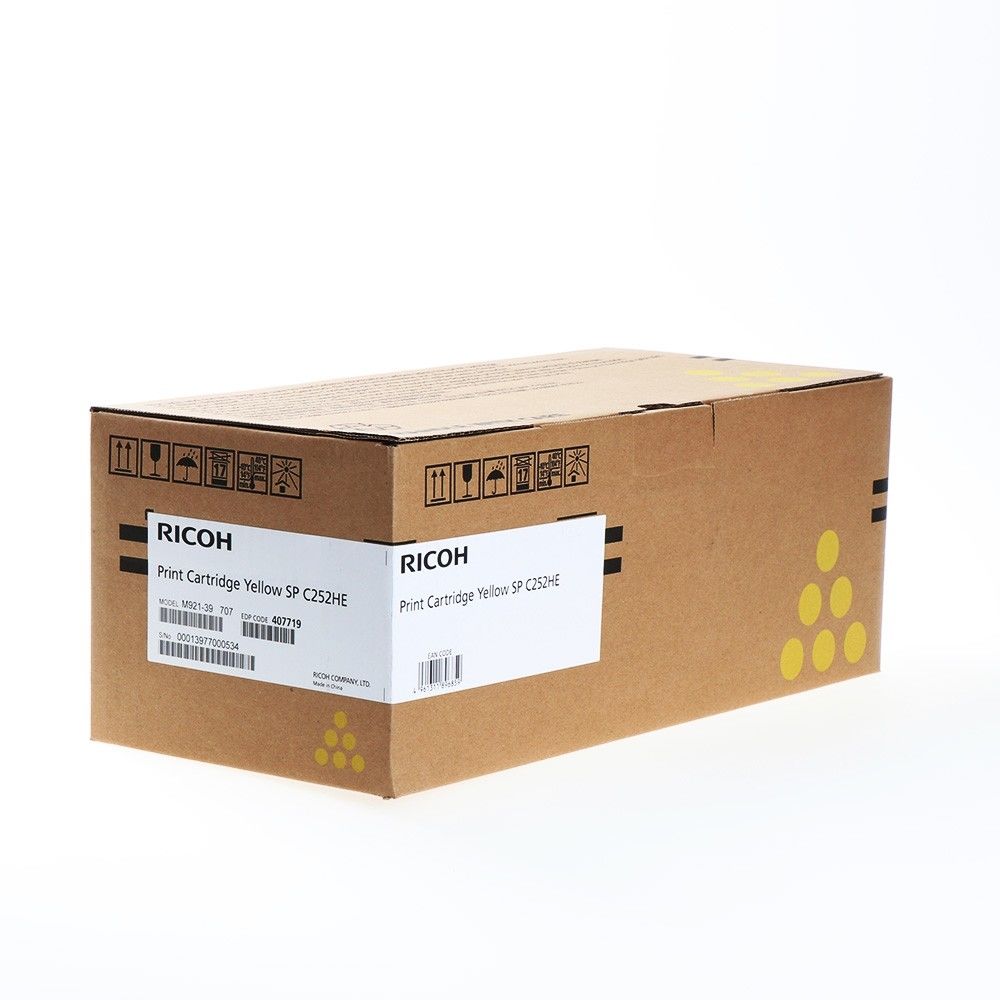 Ricoh 407719 YELLOW UHY TONER FOR SPC252E Orijinal