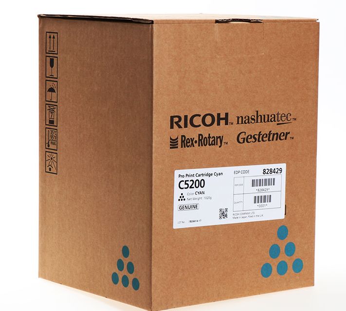 Ricoh 828429 PRO PRINT CARTRIDGE CYAN C5200 Orijinal
