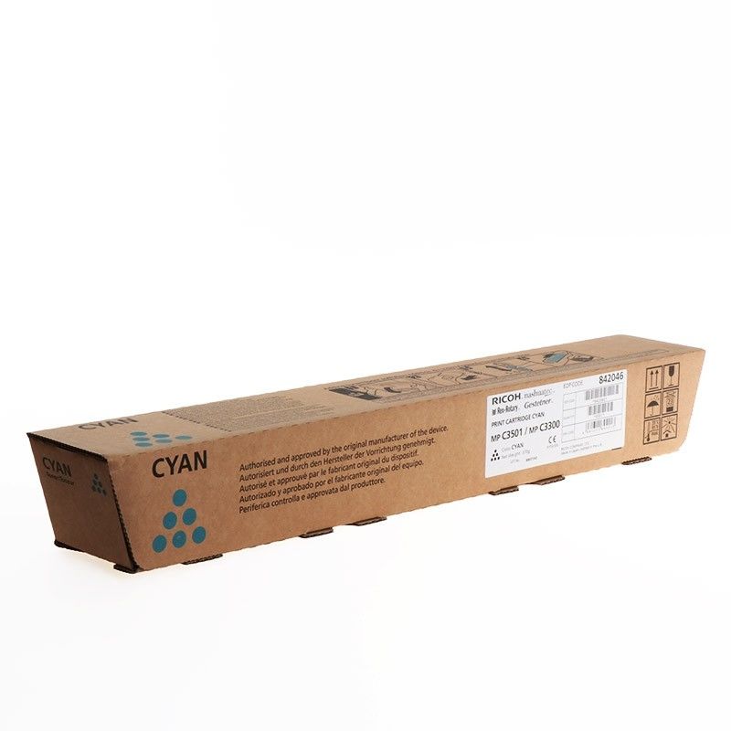 Ricoh 842046 PRINT CARTRIDGE CYAN MP C3501/MP C3300 Orijinal