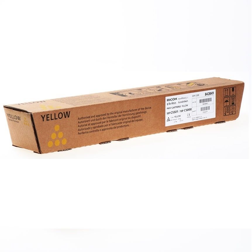 Ricoh 842049 PRINT CARTRIDGE YELLOW MP C5501/MP C5000 Orijinal