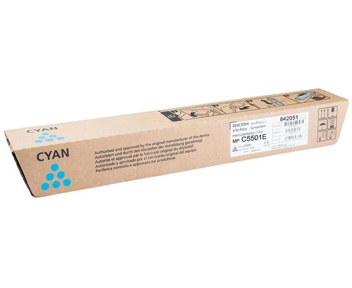 Ricoh 842051 PRINT CARTRIDGE CYAN MP C5501/MP C5000 Orijinal
