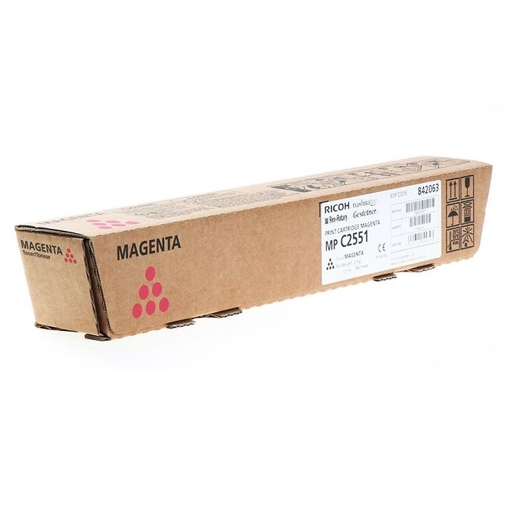 Ricoh 842063 PRINT CARTRIDGE MAGENTA MP C2551 HY Orijinal
